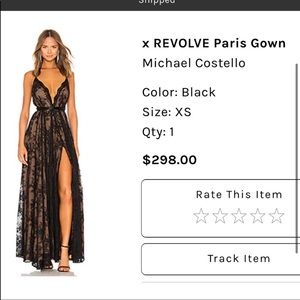 X revolve Paris gown